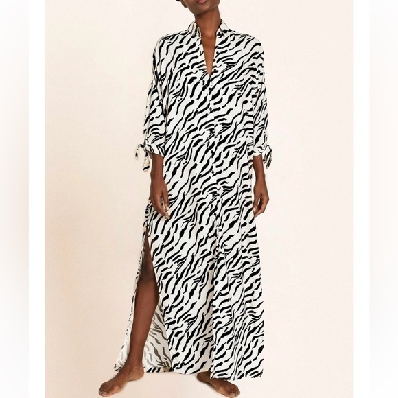 PEIXOTO Wild Zebra Josephine Cover Up One Size - Picture 8 of 8